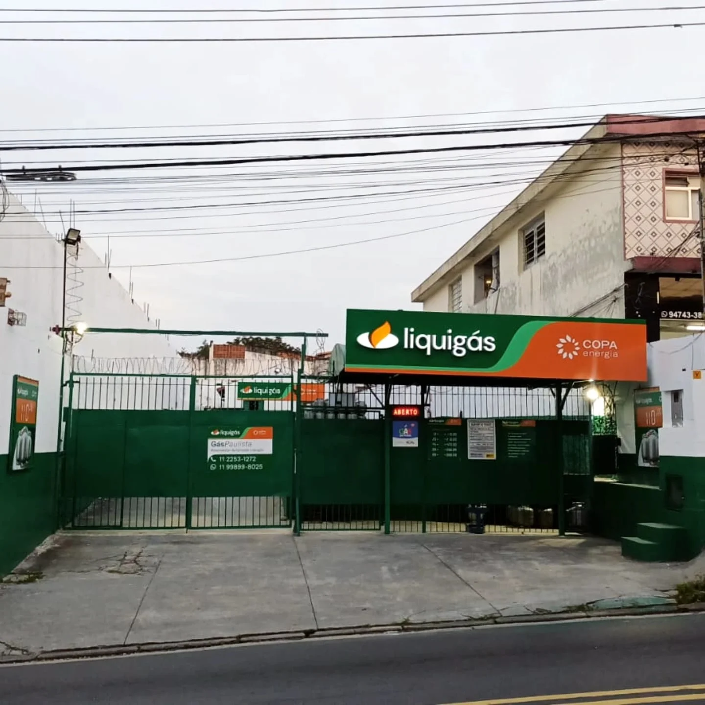 Fachada da loja Gás Paulista em Vila Antonieta, São Paulo